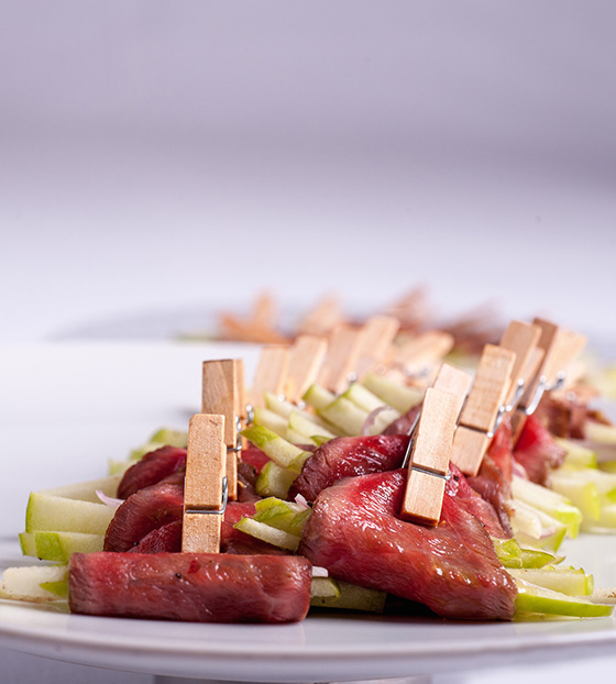 Nems de veau aux légumes et pomme verte